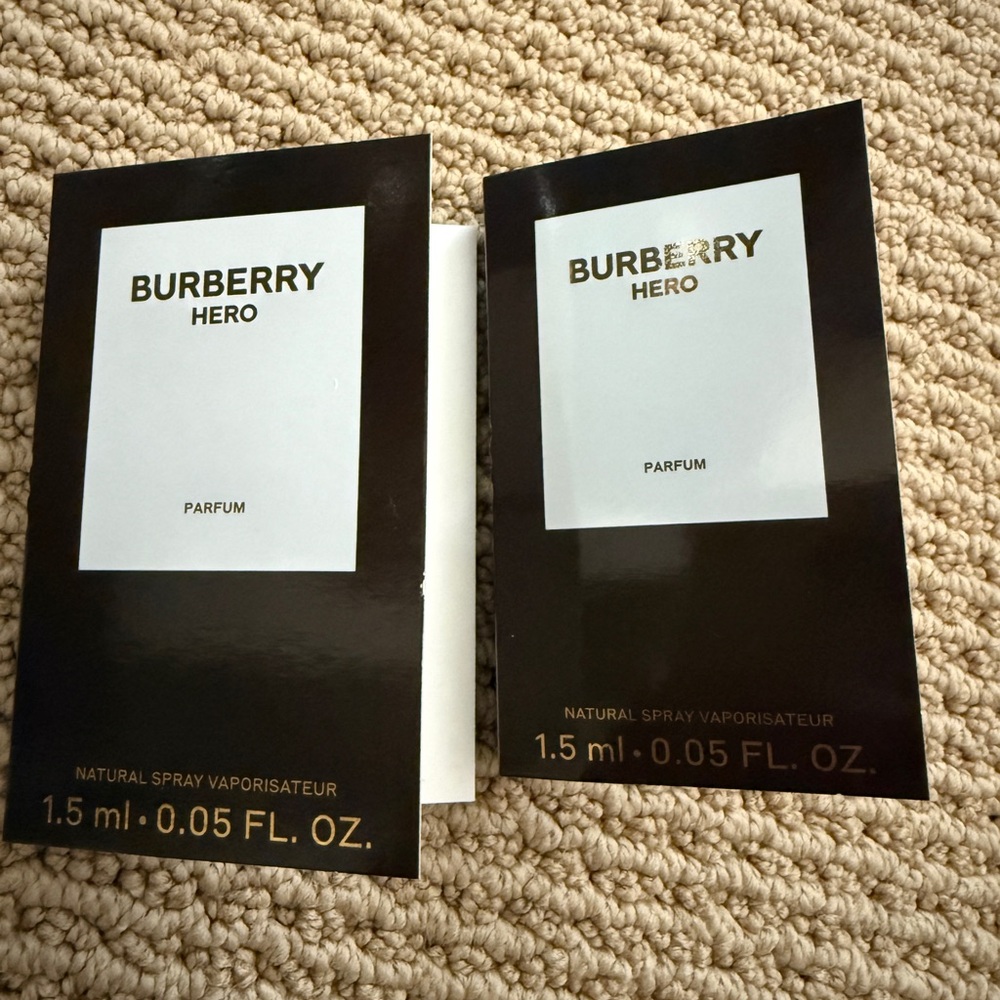 Burberry Hero Parfum Sample Size 2 Pack